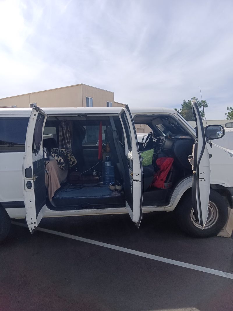 Picture 2/10 of a 2001 Chevy wagon converted with queen bed for sale in El Cajon, California