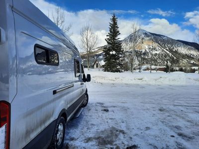 Photo of a Camper Van for sale: FORD TRANSIT 250 HR 148 EXT WB; OVEN, TOILET AND HUGE GARAGE