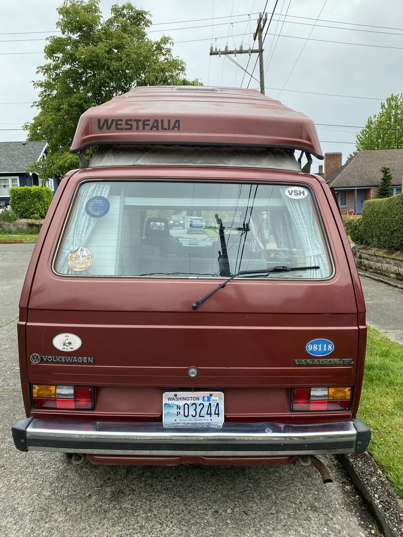 Picture 5/6 of a 1987 Vanagon Westfalia 4 speed manual for sale in Seattle, Washington
