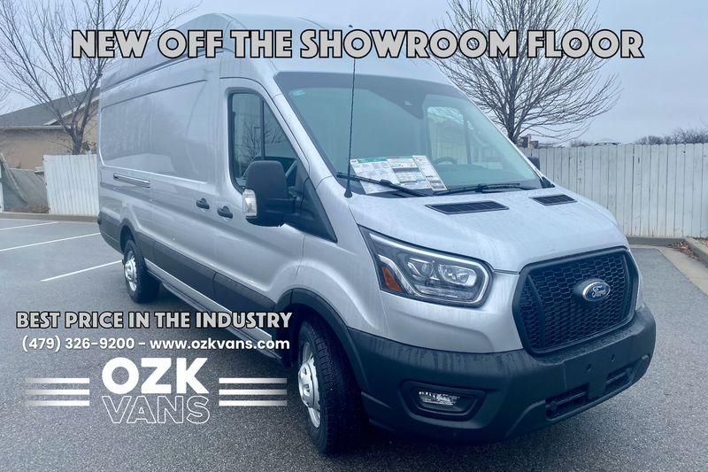Picture 1/6 of a 2023 NEW Ingot Silver AWD Ford Transit 250 High-Roof EXT for sale in Fayetteville, Arkansas