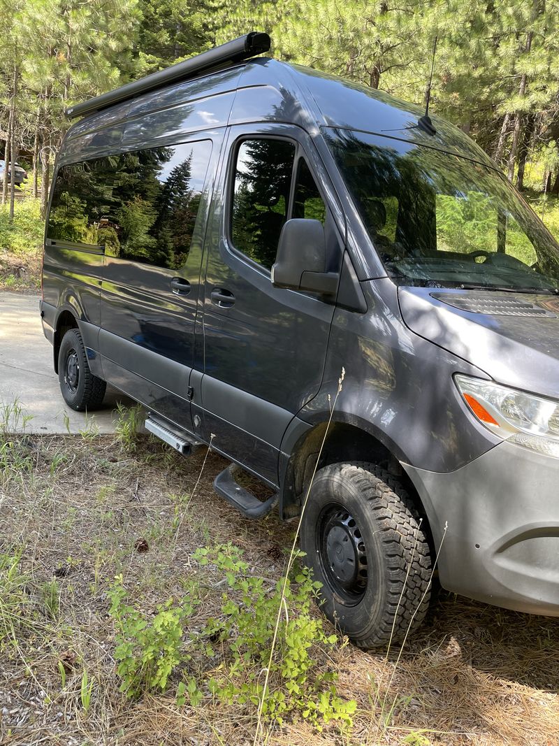 Picture 1/19 of a 2019 Mercedes 4x4 tall 2500/3500 unique sprinter camper van for sale in La Grande, Oregon