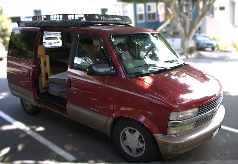 Picture 1/15 of a 1999 Chevy Astro AWD fully converted camper for sale in Seal Beach, California