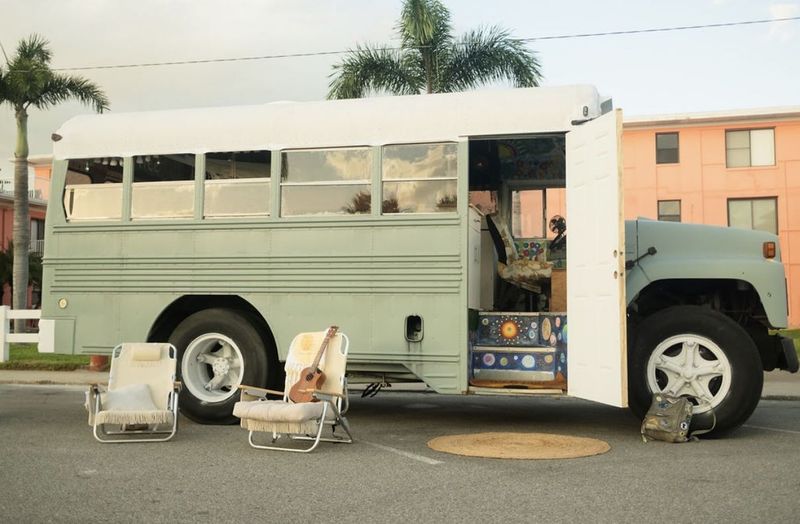 Picture 2/17 of a blue bird bus 🌻🐦🌱 for sale in Saint Petersburg, Florida