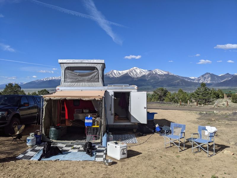 Picture 5/10 of a 16' Toyhauler with Colorado Campervan Top for sale in Bozeman, Montana