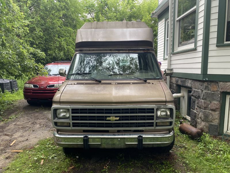 Picture 1/14 of a Converted 1995 Chevy G30 Van Extended Height for sale in Ann Arbor, Michigan