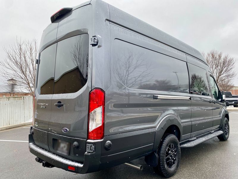 Picture 3/5 of a 2023 Carbonized Gray Ford Transit 350 Trail High-Roof EXT for sale in Fayetteville, Arkansas