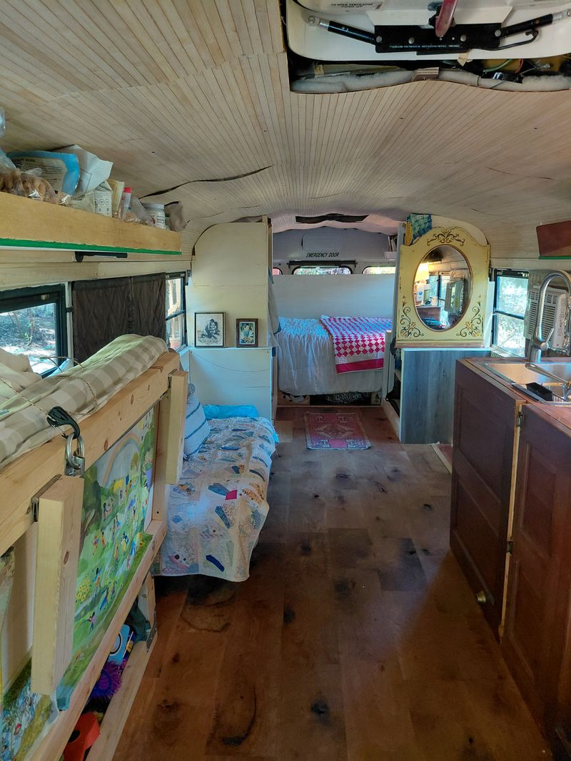 Picture 1/21 of a 1996 ford B800 Skoolie Converted School Bus tiny home for sale in Pescadero, California