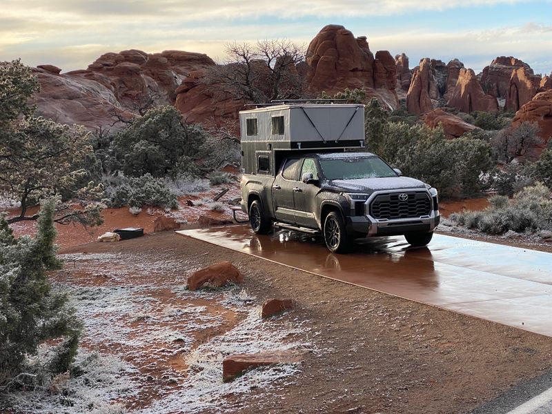 Picture 1/12 of a 2023 Toyota Tundra TRD off-road 1794 Ed. with OVRLND Camper for sale in Wilmington, Delaware