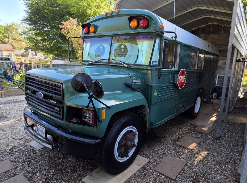 Picture 1/15 of a 1991 Ford B600 Blue Bird Skoolie Type B for sale in Longview, Texas