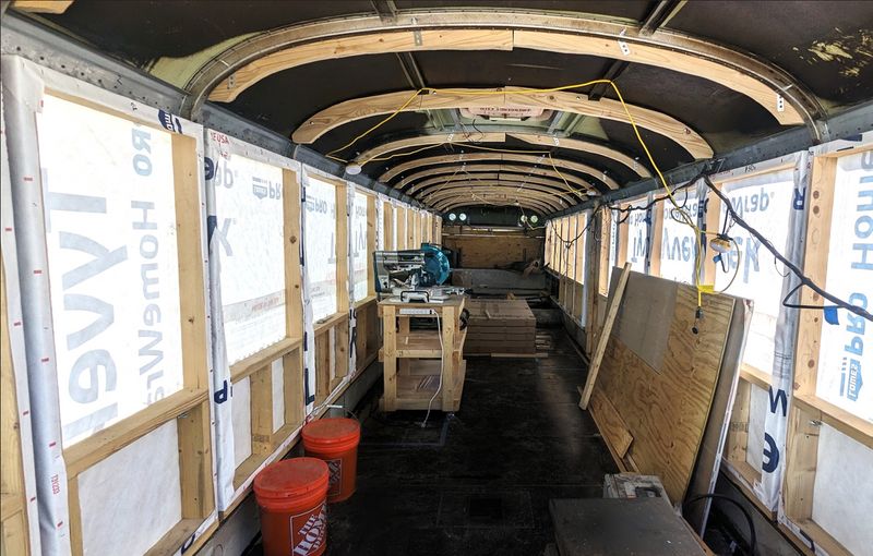 Picture 4/8 of a 2001 Blue Bird RE ROOF Raised NO RUST Partial Conversion for sale in Nashua, New Hampshire