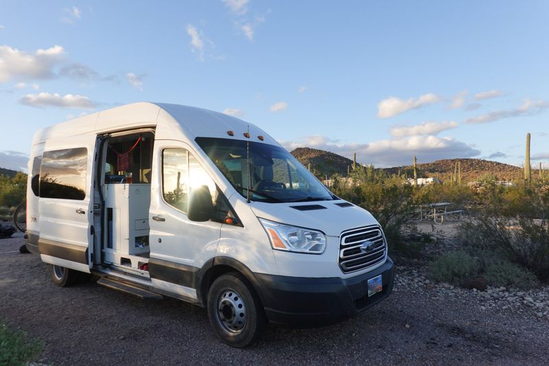 Picture 1/40 of a Camper van conversion Ford Transit with 4 seats  for sale in Las Vegas, Nevada