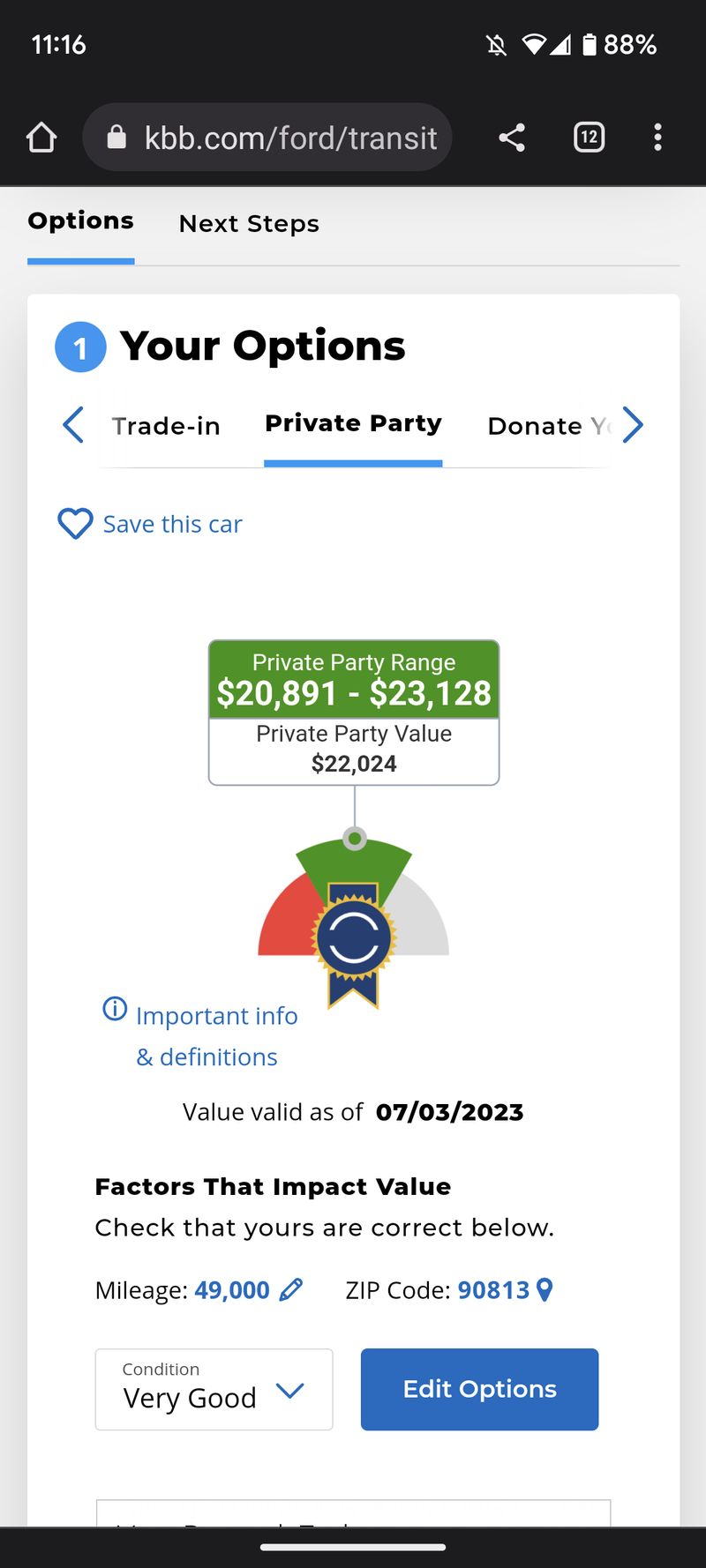 Picture 5/8 of a 2019 Ford Transit Connect  for sale in Long Beach, California