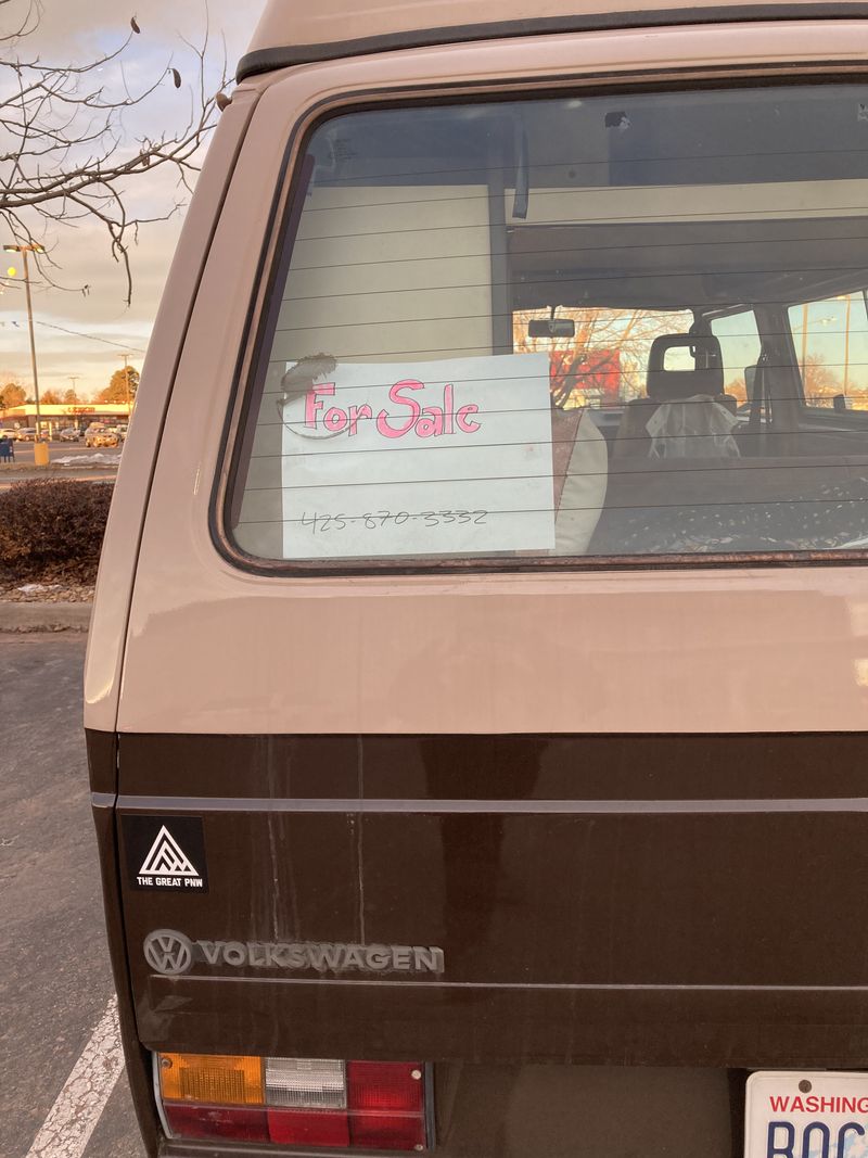 Picture 4/16 of a 1984 Volkswagen Vanagon (Westfalia) for sale in Everett, Washington