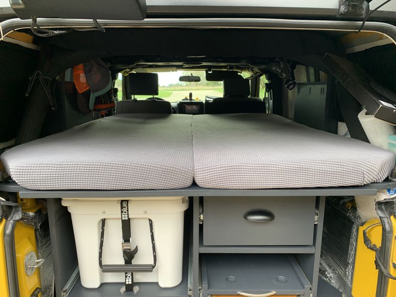 Picture 3/32 of a Jeep Wrangler Unlimited X overland/camper build for sale in Union City, Michigan