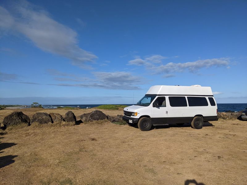 Picture 1/8 of a 1999 high top ford e350 solar powered 2000w for sale in Honolulu, Hawaii