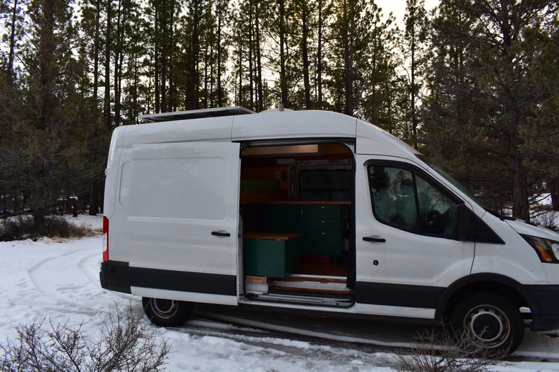 Picture 2/9 of a Converted 2016 Ford transit high roof 250 for sale in Eugene, Oregon