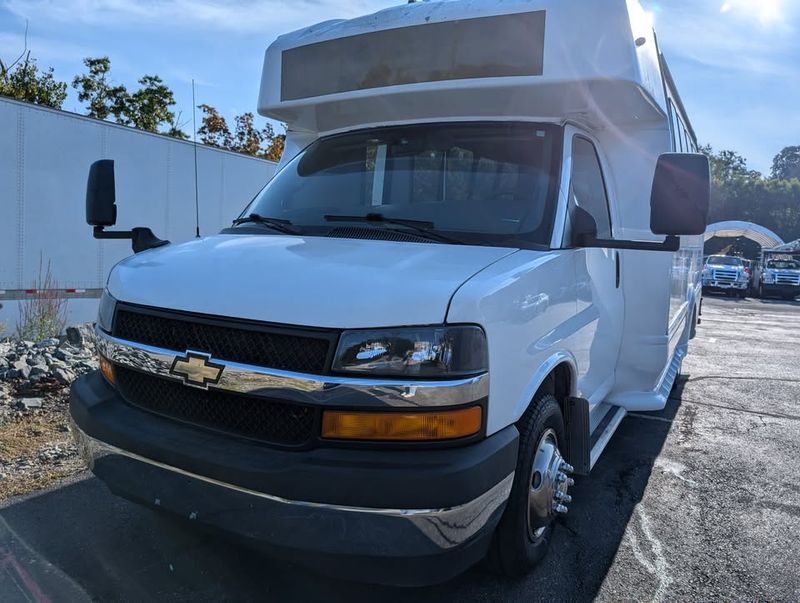 Picture 1/11 of a 2017 Chevy Express 4500 shuttle bus for sale in Wareham, Massachusetts