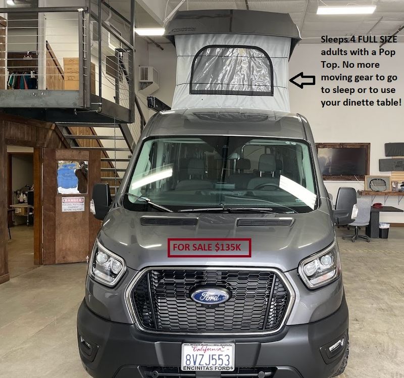 Picture 2/32 of a 2022 Ford Transit AWD Weekender Pop Top **SOLD** for sale in San Diego, California