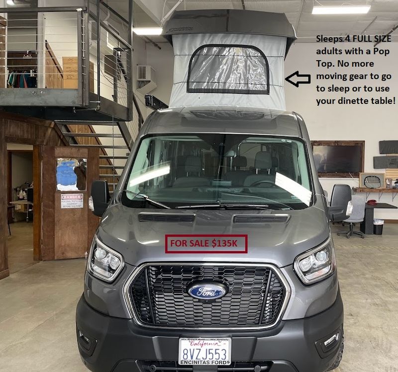 Picture 2/32 of a 2022 Ford Transit AWD Weekender Pop Top **SOLD** for sale in San Diego, California