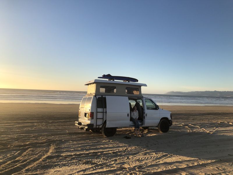Picture 2/36 of a 2008 Ford E350 Campervan Sportsmobile Pop Top, Full Convert for sale in Oceanside, California