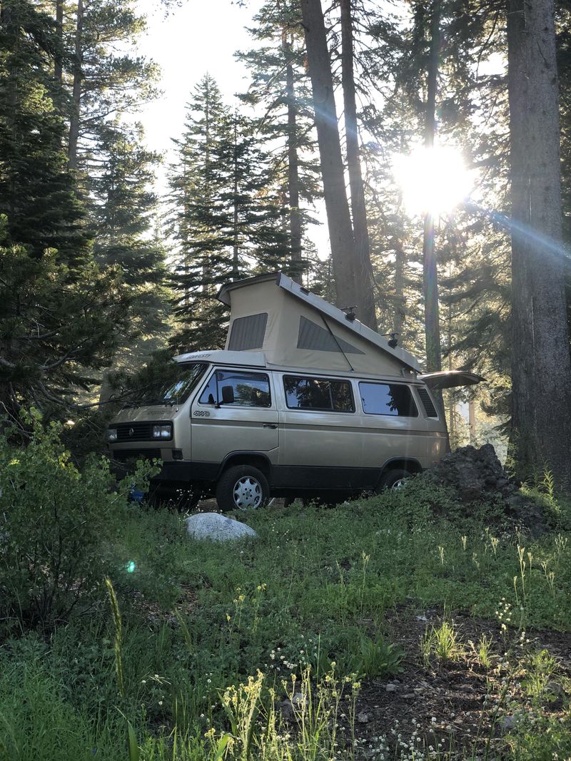 Picture 1/13 of a 1986 Wolfsburg Vanagon Syncro Weekender for sale in South Lake Tahoe, California