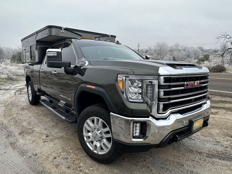 Picture 2/46 of a 2022 GMC Sierra SLT 3500 HD w/2019 Four Wheel Hawk Slide In for sale in Star, Idaho