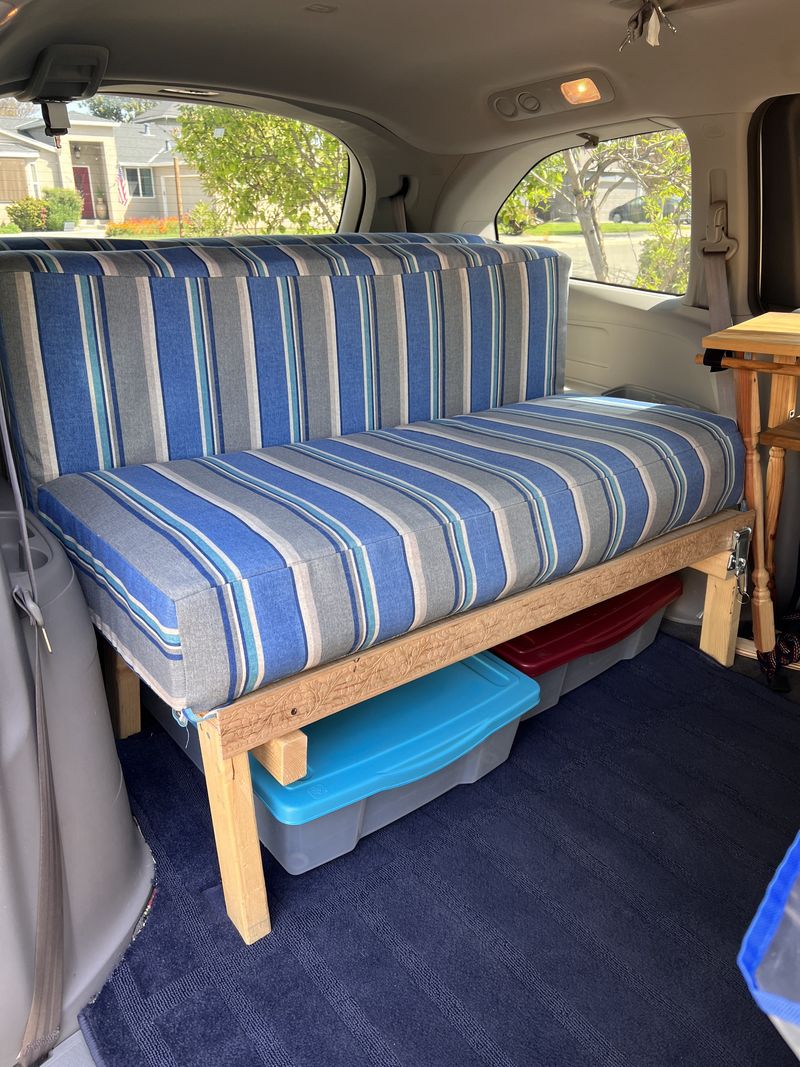 Picture 2/44 of a 2021 MiniVan Camper conversion on a 2012 Honda Odyssey  for sale in San Jose, California