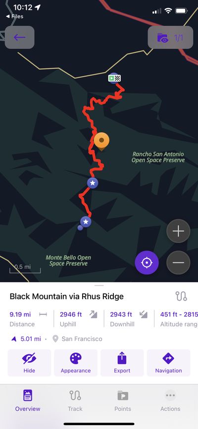 Screenshot of the OSMAnd Maps app showing how to follow GPX waypoints